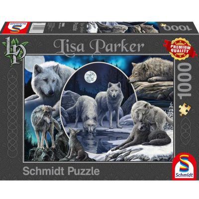 Puzzle 1000 piese, Lisa Parker - Lupii magnifici, Schmidt