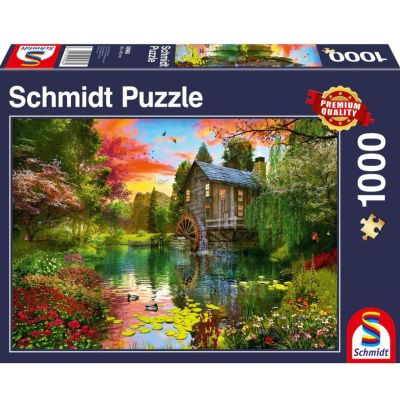 Puzzle 1000 piese, Moara de apa, Schmidt