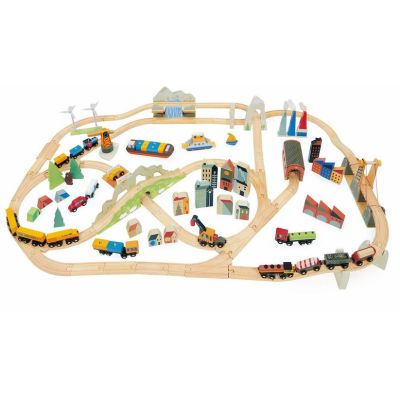 Set de tren cu vedere la munte Mountain view train set