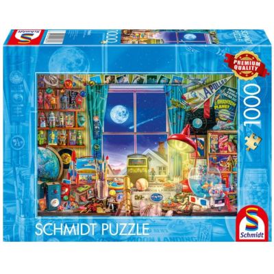 Puzzle 1000 piese, Canalul din Amsterdam, Schmidt