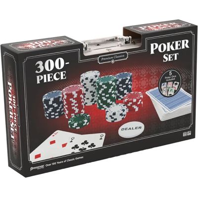 Premium Classics - 300pcs Poker Chip set - Set cu 300 jetoane de poker, in cutie metalica
