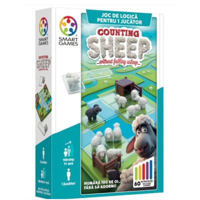 Joc de logica Counting Sheep, cu 60 de provocari, limba romana