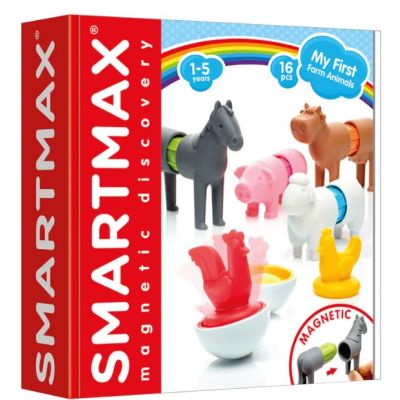 Joc magnetic Smart Max, My First Farm Animals, Primele mele animale de ferma, 16 piese