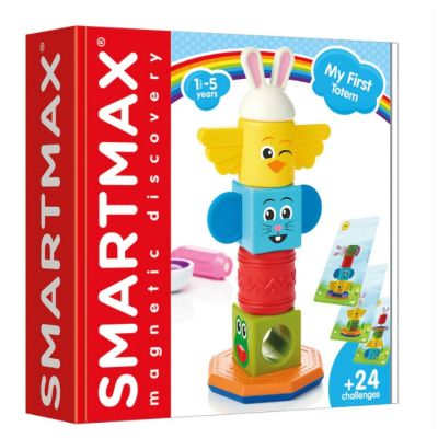 Joc magnetic Smart Max, My First Totem, Primul meu totem, 7 piese
