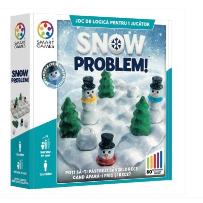 Joc logic Smart Games Snow Problem, cu 80 de provocari, editie limba romana