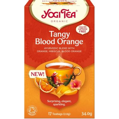 Ceai bio cu portocale rosii, 17 pliculete a 2, 0g / 34, 0g Yogi Tea