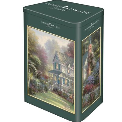 Puzzle 500 piese, Thomas Kinkade - Victoria Garden II, cutie metalica Schmidt