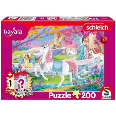Puzzle 200 piese, Bayala, Zane magice + cadou: figurina, Schmidt