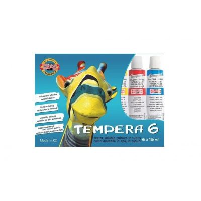 Culori tempera Koh-i-noor, 6 culori x 16ml, K162-547G