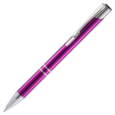 Pix cu bila Office-Cover Cosko, 1. 0mm, cu mecanism, pentru personalizare, corp metalic mov