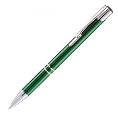 Pix cu bila Office-Cover Cosko, 1. 0mm, cu mecanism, pentru personalizare, corp metalic verde