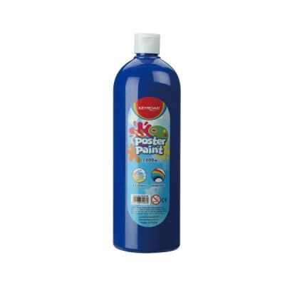 Culori tempera Keyroad, 1000ml, albastru