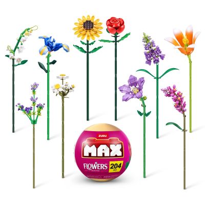 Zuru Max - Set de constructie, Flori de gradina, diverse modele