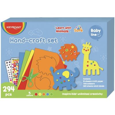 Accesorii creatie - cartoane de decupat, Baby Line, 294 piese, Keyroad, KR972357