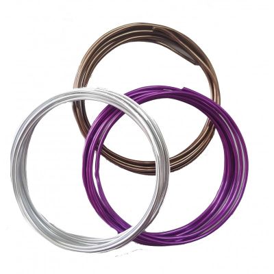 Accesorii creatie - sarma aluminiu, diverse culori, 2m, Colorarte