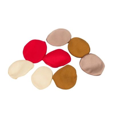 Accesorii creatie ROSEPETAL-34, petale textura matase, nuante de rosu, set 200 buc