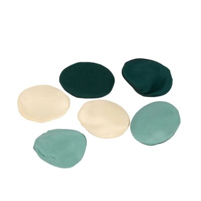 Accesorii creatie ROSEPETAL-34, petale textura matase, nuante de verde, set 200 buc