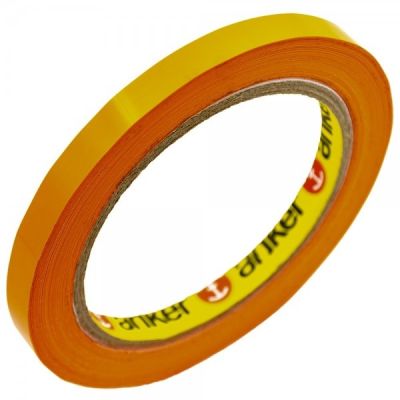 Banda adeziva IT, pentru sigilat pungi, 9mm x 66m, PVC, portocaliu