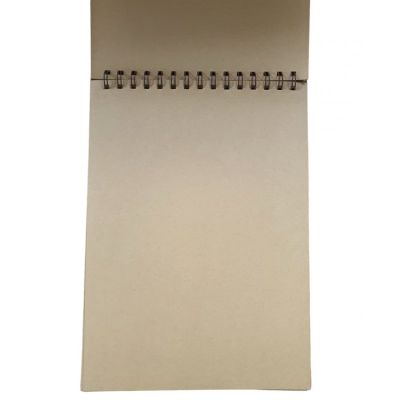 Blocnotes A4 CNX SGB-1027, 46 file, hartie kraft, velin, coperta cartonata, cu spira