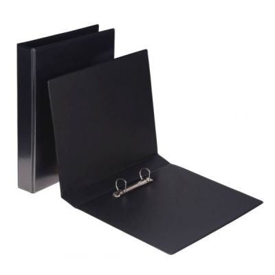 Caiet mecanic A4 Nr. 501, coperta carton plastifiat, negru, 2 inele, eticheta pe cotor