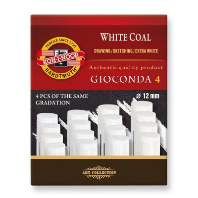 Carbune artificial Koh-i-noor Medium, Nr. 2, 12x75mm, set 4 buc, K8692-003