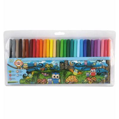 Carioca Koh-i-noor K1012-30, 771012CJ01TE, OWLS Bufnite, 30 culori, blister pvc