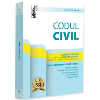 Codul civil ianuarie 2026. Editie tiparita pe hartie alba - Dan Lupascu