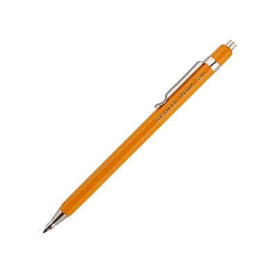 Creion mecanic Koh-I-Noor Versatil K5201C, 2. 0mm, corp metalic hexagonal galben, cu ascutitoare