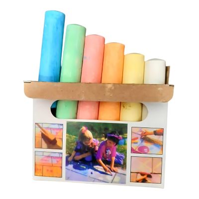 Creta color Cnx, pentru asfalt, set 6 buc