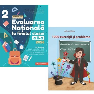 Pachet Evaluarea Nationala. Matematica exercitii si probleme clasa a 2-a - Adina Grigore, Mirabela Elena Baleanu