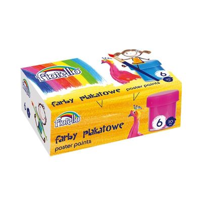 Culori tempera Fiorello, 6 culori x 20ml, 170-1869