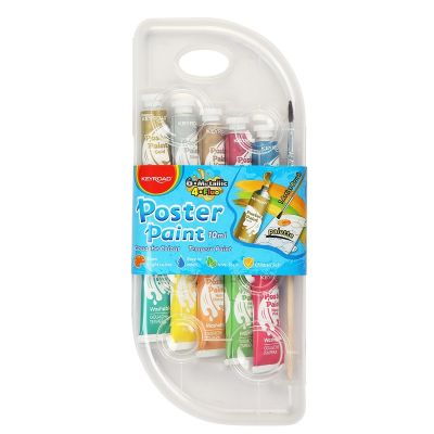 Culori tempera Keyroad, 10 culori x 10ml, culori metalizate, culori neon, KR972247