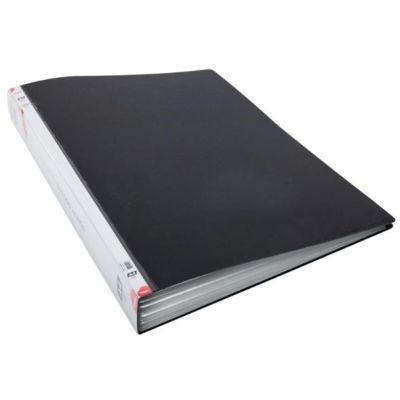 Dosar de prezentare Noki 64180-NNP, A4, capacitate 80 folii, fara elastic, plastic - negru
