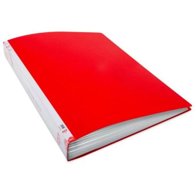 Dosar de prezentare Noki 64180-NNP, A4, capacitate 80 folii, fara elastic, plastic - rosu