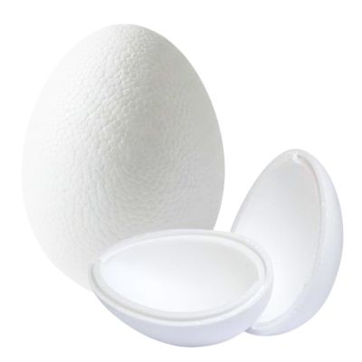 Accesorii creatie - polistiren HD - ou din 2 parti, alb, 10x14cm, Colorarte