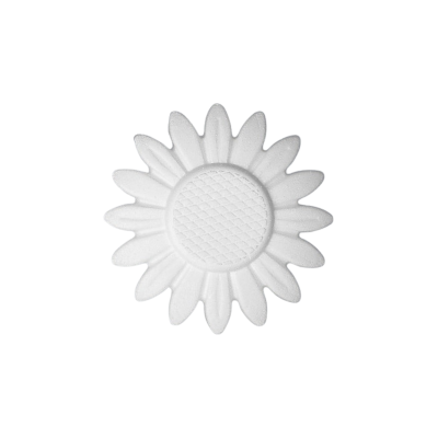 Accesorii creatie - polistiren HD - floarea soarelui, alb, 15x15x1.6cm, Colorarte