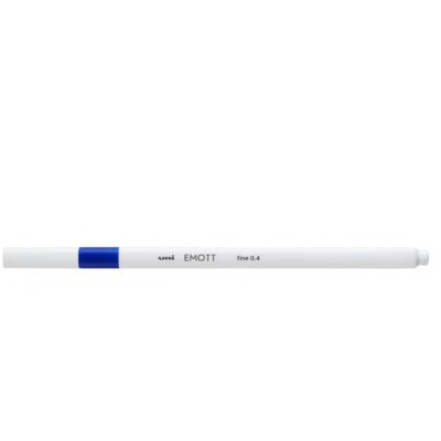 Fineliner UNI EMOTT PEM-SY, 0. 4mm, albastru