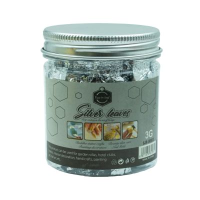 Foita COLORARTE SJB-0002S, argintie, 3g, borcan