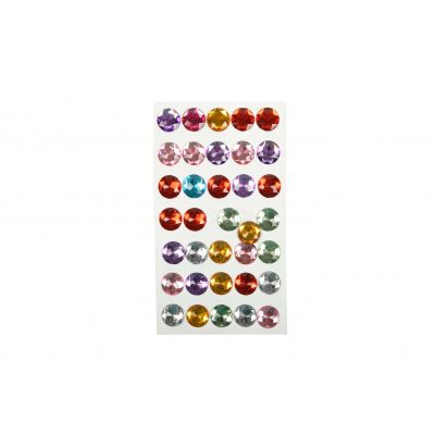 Accesorii creatie - pietre pretioase plastic, diverse culori, 10-20mm, diverse modele, set 35-60 buc, Colorarte