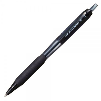 Pix Jetstream Uni-ball SXN-101, 0. 7mm, cu mecanism, corp in culoarea scrisului, grip cauciucat negru