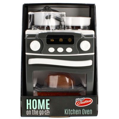 Electrocasnice de jucarie - Aragaz cu cuptor - cu sunete si lumini, gri-alb, MegaCreative 459612, 3+ ani