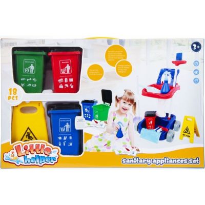 Set de curatenie - carucior + accesorii - 18 piese, MegaCreative 459735, 3+ ani