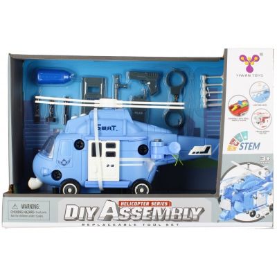 Elicopter cu accesorii MegaCreative 499168, 35cm, cu sunete si lumini, plastic, multicolor, 3+ ani