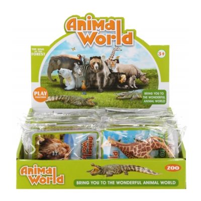 Jucarie figurina animal salbatic MegaCreative 570092, diverse modele, cauciuc, 10x8x2cm, +3ani