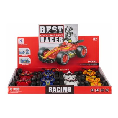 Jucarie masina Formula1 nr. 8 MegaCreative 568842, 14 cm, 14x5x10cm, pvc, +3ani