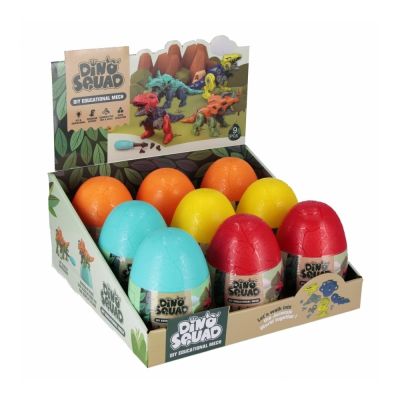 Jucarie ou cu dinozaur, asamblare cu surubelnita MegaCreative 573923, 10x15x10cm, pvc