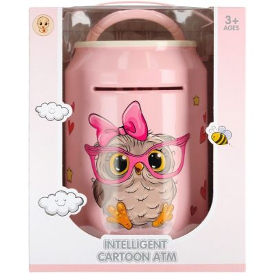 Pusculita electronica - cu cifru, cu maner, necesita baterii, roz, MegaCreative 482922, 3+ ani