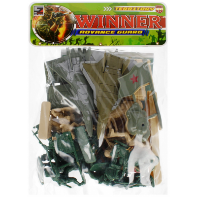 Jucarie set armata (soldati, avioane, arme, cai) MegaCreative, 511591, pvc, +3 ani