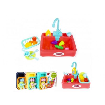 Set de bucatarie - chiuveta - accesorii incluse, diverse culori, MegaCreative 470582, 3+ ani