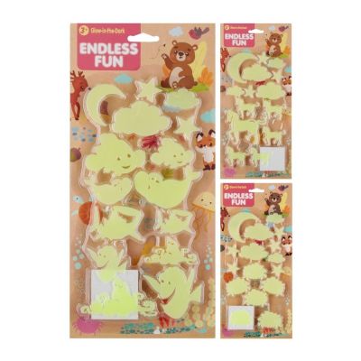 Jucarie set forme diverse fosforescente MegaCreative 573922, 2-8cm, 14-16buc/set, +3ani